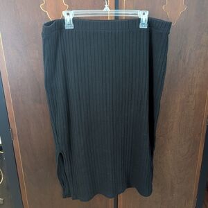 Old Navy Black Ribbed Pencil Skirt